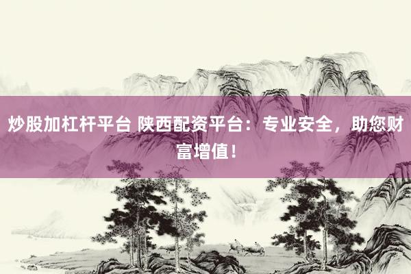 炒股加杠杆平台 陕西配资平台：专业安全，助您财富增值！