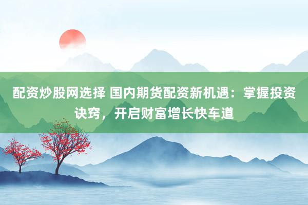 配资炒股网选择 国内期货配资新机遇：掌握投资诀窍，开启财富增长快车道