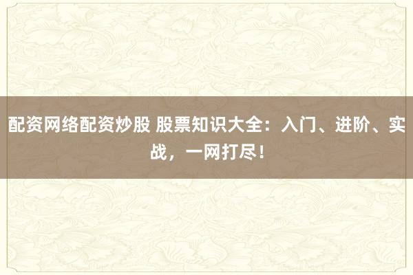 配资网络配资炒股 股票知识大全：入门、进阶、实战，一网打尽！