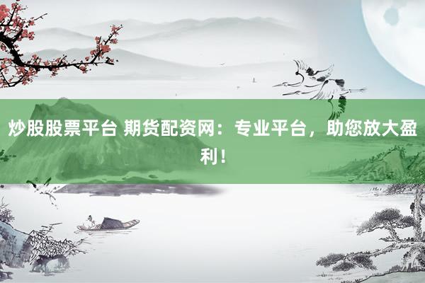 炒股股票平台 期货配资网：专业平台，助您放大盈利！