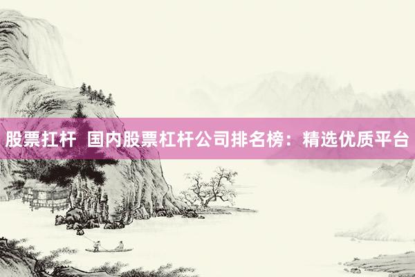 股票扛杆  国内股票杠杆公司排名榜：精选优质平台