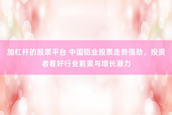 加杠杆的股票平台 中国铝业股票走势强劲，投资者看好行业前景与增长潜力